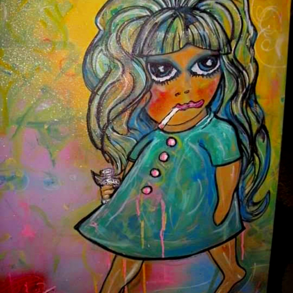 Original Painting Amy Winehouse Acrylic Art